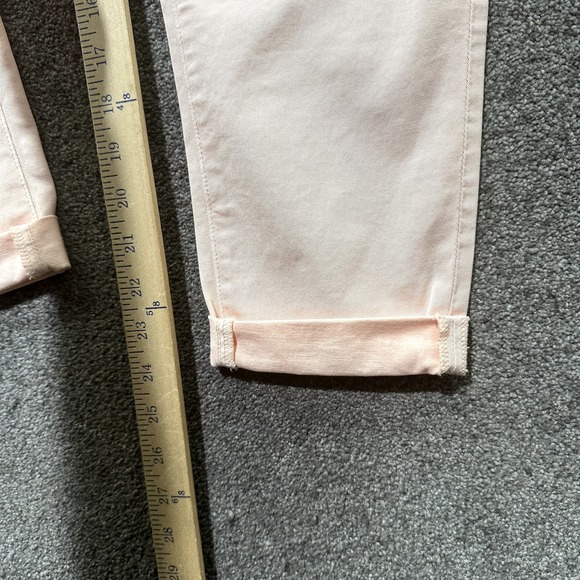 Adriano Goldschmied Tristan Tailored Trouser Pants Women 25 Pink Straight Ankle - Picture 8 of 16